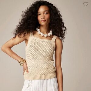J. Crew Basket-stitch sweater-tank